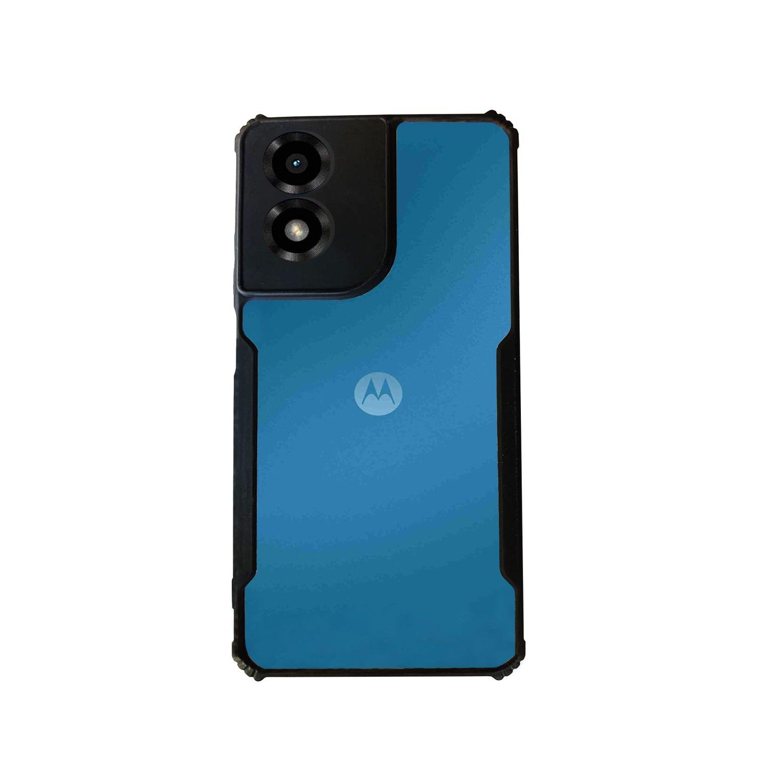 AIBEX Crystal Clear Back Cover Case for Motorola G04 | Shock Proof Design | Transparent Back Cover Case - Aibex